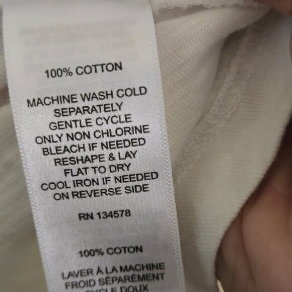 Vineyard Vines 2024 White Long Sleeve Cotton Rounded Hem Hooded Tee Shirt Size L - Picture 8 of 9